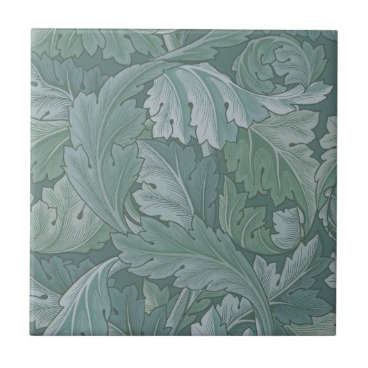 William Morris Acanthus Botanical Harmony Classic Fliese (Vorderseite)