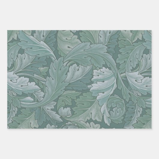 William Morris Acanthus Botanical Harmony Classic Geschenkpapier Set (Vorderseite)