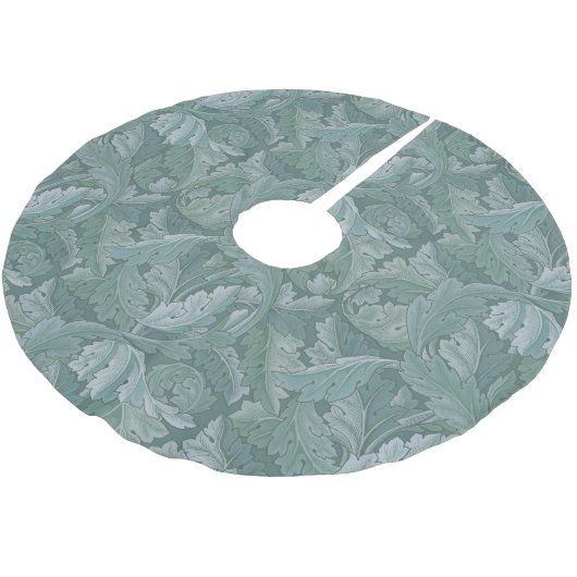 William Morris Acanthus Botanical Harmony Classic Polyester Weihnachtsbaumdecke (Schrägansicht)