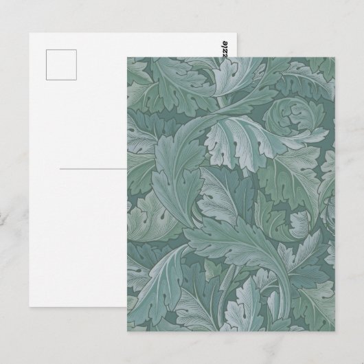 William Morris Acanthus Botanical Harmony Classic Postkarte (Vorne/Hinten)
