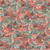William Morris Acanthus Botanical Red Green Aufkleber (Vorderseite)