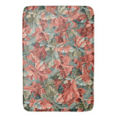 William Morris Acanthus Botanical Red Green Badematte (Vorderseite Vertikal)
