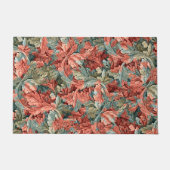 William Morris Acanthus Botanical Red Green Fußmatte (Vorderseite)