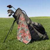 William Morris Acanthus Botanical Red Green Golfhandtuch (Gras)