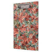 William Morris Acanthus Botanical Red Green Klemmbrett (Links)