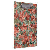 William Morris Acanthus Botanical Red Green Klemmbrett (Rechts)