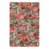 William Morris Acanthus Botanical Red Green Mini Klemmbrett (Rückseite)