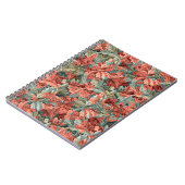 William Morris Acanthus Botanical Red Green Notizblock (Linke Seite)