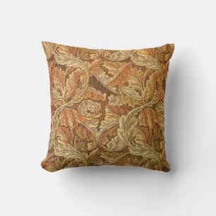 William Morris Acanthus Braun Herbstlaub Kissen