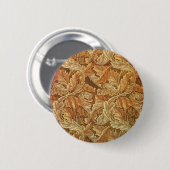 William Morris Acanthus Brown Autumn Leaves Button (Vorne & Hinten)