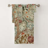 William Morris Acanthus Embroidery Muster Badhandtuch Set (Insitu)