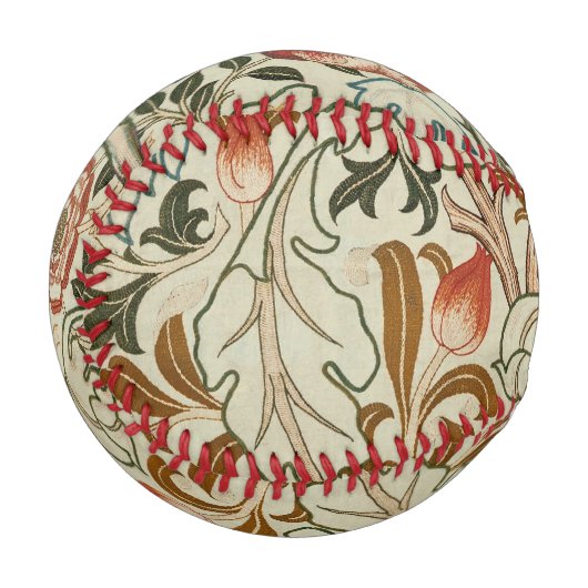 William Morris Acanthus Embroidery Muster Baseball (Vorderseite Links)
