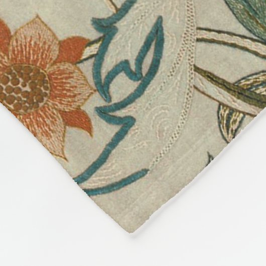 William Morris Acanthus Embroidery Muster Fleecedecke (Ecke)
