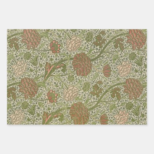 William Morris Acanthus Embroidery Muster Geschenkpapier Set (Vorderseite 3)