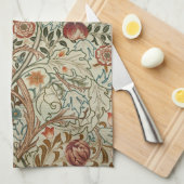 William Morris Acanthus Embroidery Muster Geschirrtuch (Viertel Falte)