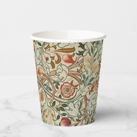 William Morris Acanthus Embroidery Muster Pappbecher (Links)