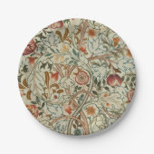 William Morris Acanthus Embroidery Muster Pappteller (Vorderseite)