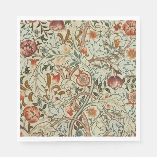William Morris Acanthus Embroidery Muster Serviette (Vorderseite)
