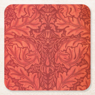 William Morris Acanthus für Velveteen-Design Rechteckiger Pappuntersetzer