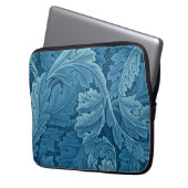 William Morris Acanthus in Blue Laptopschutzhülle (Vorderseite Links)