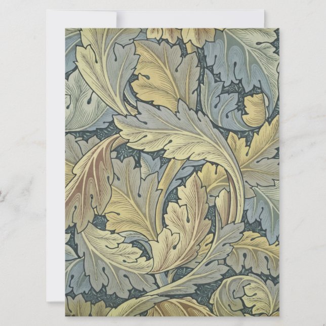 William Morris Acanthus Leaves Floral Art Nouvelle (Vorderseite)