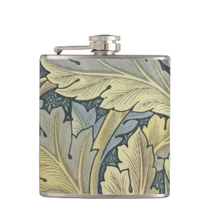 William Morris Acanthus Leaves Floral Art Nouvelle Flachmann