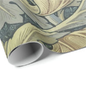 William Morris Acanthus Leaves Floral Art Nouvelle Geschenkpapier (Rolleneckpunkt)