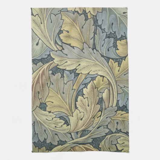 William Morris Acanthus Leaves Floral Art Nouvelle Geschirrtuch (Vertikal)