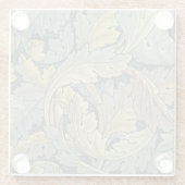 William Morris Acanthus Leaves Floral Art Nouvelle Glasuntersetzer (Rückseite)