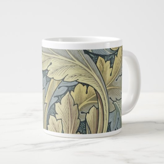 William Morris Acanthus Leaves Floral Art Nouvelle Jumbo-Tasse (Vorderseite Rechts)