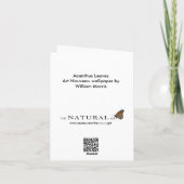 William Morris Acanthus Leaves Floral Art Nouvelle Karte (Rückseite)