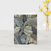 William Morris Acanthus Leaves Floral Art Nouvelle Karte (Gelbe Blume)