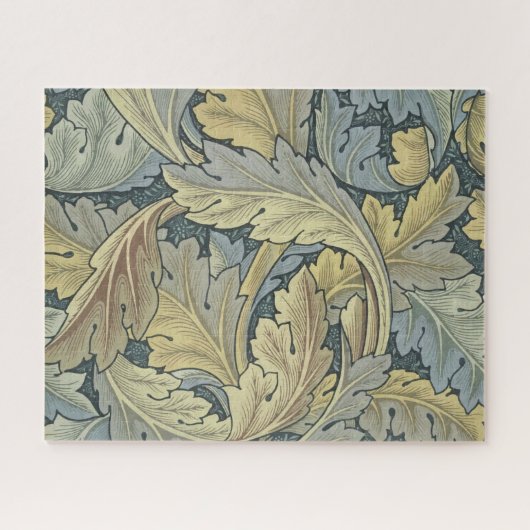 William Morris Acanthus Leaves Floral Art Nouvelle Puzzle (Horizontal)