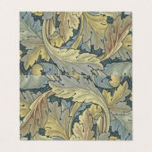 William Morris Acanthus Leaves Floral Art Nouvelle Visitenkarten (Außenseite Aufgefaltet)
