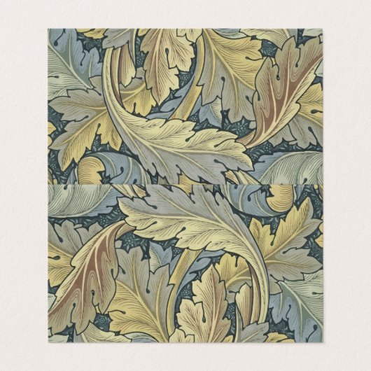 William Morris Acanthus Leaves Floral Art Nouvelle Visitenkarten (Außenseite Aufgefaltet)