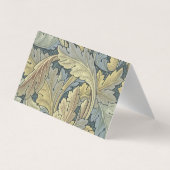 William Morris Acanthus Leaves Floral Art Nouvelle Visitenkarten (Rückseite)
