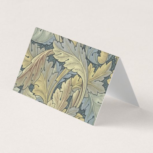William Morris Acanthus Leaves Floral Art Nouvelle Visitenkarten (Vorderseite)
