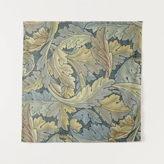 William Morris Acanthus Leaves Floral Art Nouvelle Wandteppich (Vorderseite)