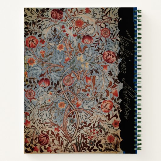 WILLIAM *MORRIS ACANTHUS PORTIERE SIGNATUR NOTIZBLOCK (Rückseite)