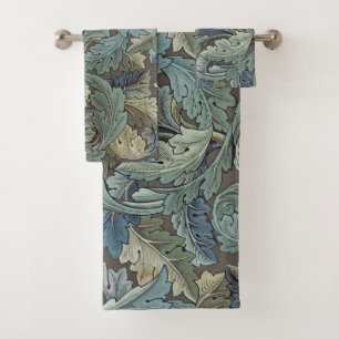 William Morris Acanthus Sage Blume Floral Botanic Badhandtuch Set
