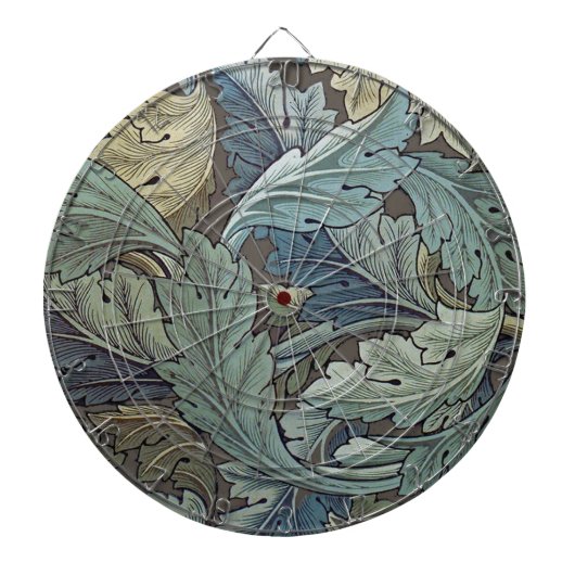 William Morris Acanthus Sage Blume Floral Botanic Dartscheibe (vorne)