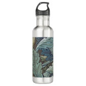 William Morris Acanthus Sage Blume Floral Botanic Edelstahlflasche (Vorderseite)
