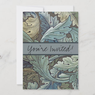 William Morris Acanthus Sage Blume Floral Botanic Einladung