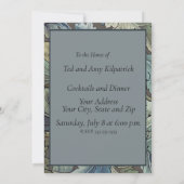 William Morris Acanthus Sage Blume Floral Botanic Einladung (Rückseite)