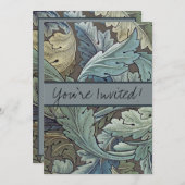 William Morris Acanthus Sage Blume Floral Botanic Einladung (Vorne/Hinten)