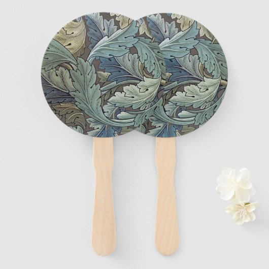 William Morris Acanthus Sage Blume Floral Botanic Fächer (Vorne und Hinten)