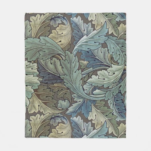 William Morris Acanthus Sage Blume Floral Botanic Fleecedecke (Vorderseite)
