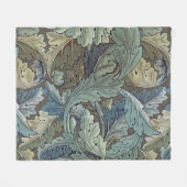 William Morris Acanthus Sage Blume Floral Botanic Fleecedecke (Vorderseite (Horizontal))