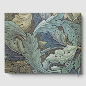 William Morris Acanthus Sage Blume Floral Botanic Gästebuch (Rückseite)