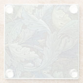 William Morris Acanthus Sage Blume Floral Botanic Glasuntersetzer (Rückseite)